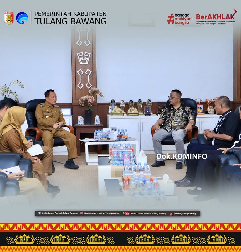 Bupati Tulang Bawang Terima Audensi DPP Perkumpulan Petani Sawi Bumi Betuah.
